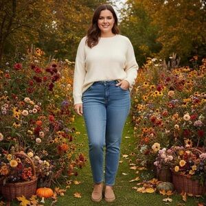 INC Denim Blue Jeans Size 4 Zip Front Light Wash NEW Vintage 90’s